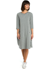 Dagskjole BeWear til dame fra MS StyleHaven, laget av polyester, farge Svart, størrelse L, med long ermer, perfekt til dress