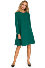 Cocktailkjole Stylove til dame fra MS StyleHaven, laget av polyester; Viskose, farge Rød, størrelse XXL, med long ermer, perfekt til dress