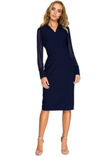 Cocktailkjole Stylove til dame fra MS StyleHaven, laget av Viskose; polyester, farge Rød, størrelse L, med long ermer, perfekt til dress