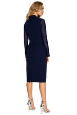 Cocktailkjole Stylove til dame fra MS StyleHaven, laget av Viskose; polyester, farge Rød, størrelse XL, med long ermer, perfekt til dress