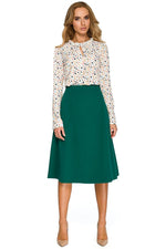 Skjørt Stylove til dame fra MS StyleHaven, laget av Viskose; polyester, farge Rød, størrelse XXL, med long ermer, perfekt til dress