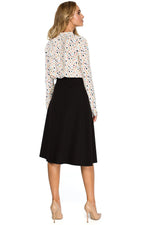 Skjørt Stylove til dame fra MS StyleHaven, laget av Viskose; polyester, farge Marineblå, størrelse L, med long ermer, perfekt til dress