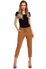 Klassisk komfort Bomullsbukser – til dame fra MS StyleHaven, laget av Bomull, farge Svart, størrelse XXL, med 45720 ermer, perfekt til casual; dress