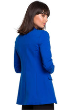 Stretch Bomullsstrikket Blazer / BeWear til dame fra MS StyleHaven, laget av Bomull, farge Brun, størrelse XXL, med long ermer, perfekt til dress