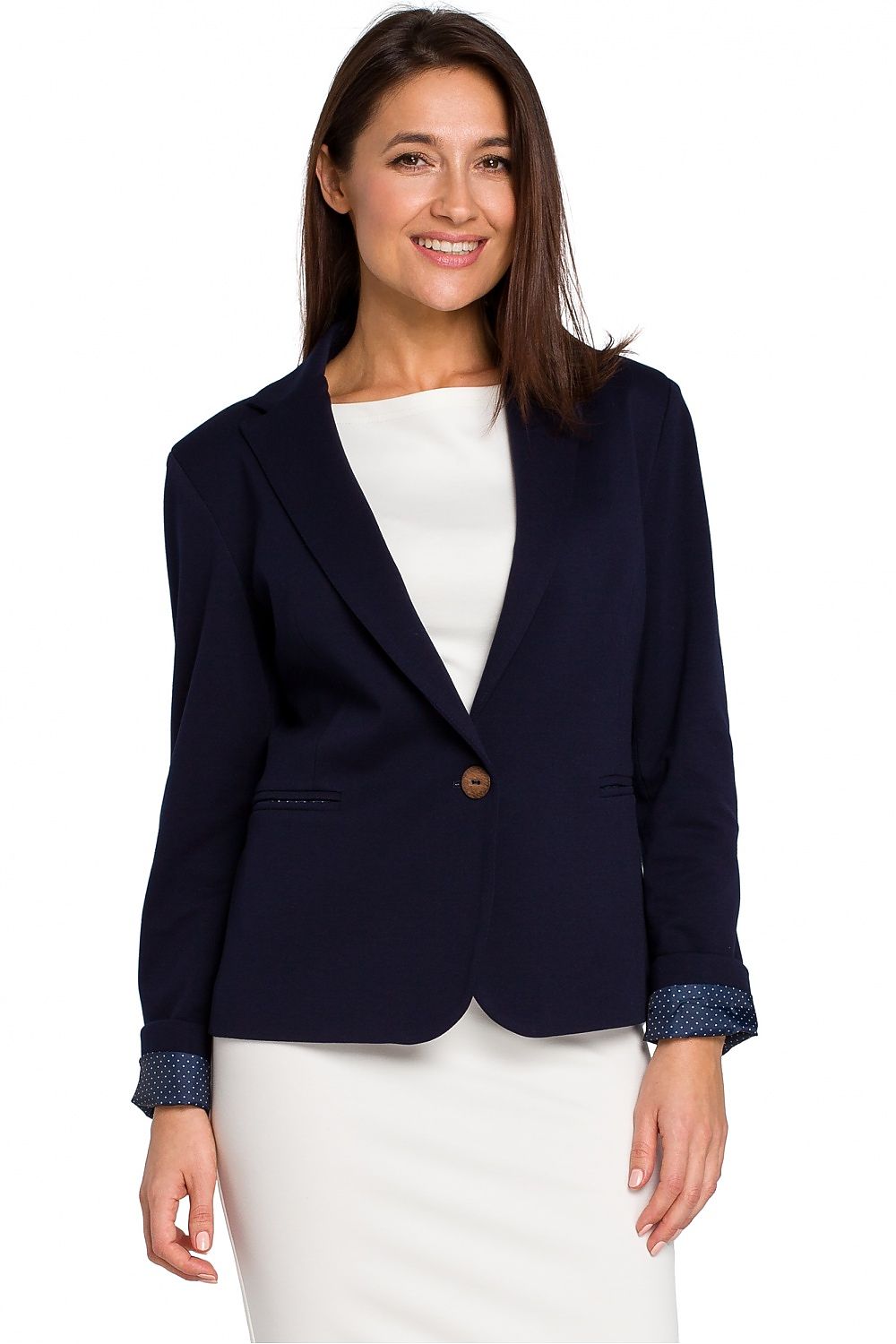Jakke Stylove til dame fra MS StyleHaven, laget av Bomull; polyester, farge Rød, størrelse M, med long ermer, perfekt til dress