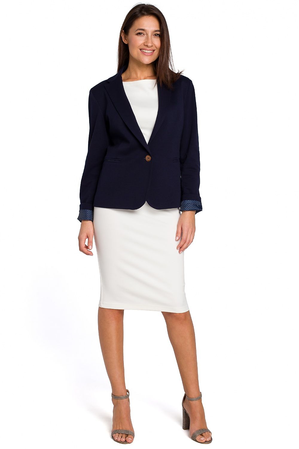 Jakke Stylove til dame fra MS StyleHaven, laget av Bomull; polyester, farge Rød, størrelse L, med long ermer, perfekt til dress