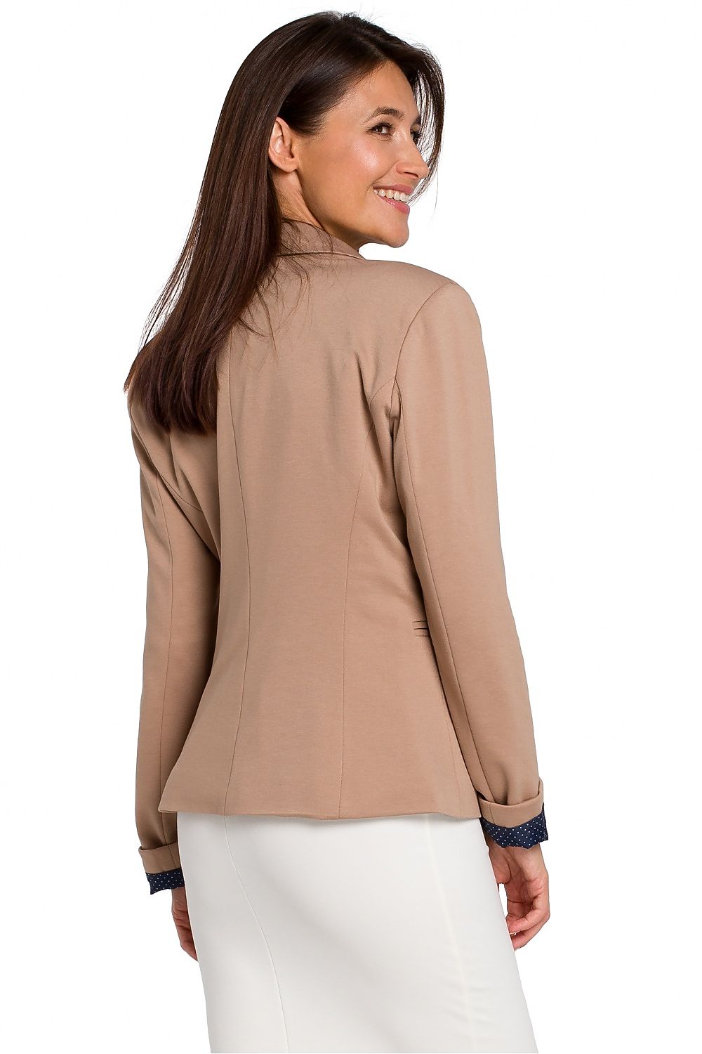 Jakke Stylove til dame fra MS StyleHaven, laget av Bomull; polyester, farge Marineblå, størrelse M, med long ermer, perfekt til dress
