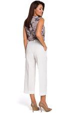 Damebukser Stylove til dame fra MS StyleHaven, laget av Viskose; polyester, farge Svart, størrelse XL, med 45720 ermer, perfekt til dress