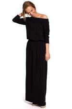 Maxi Dagkjole Moe til dame fra MS StyleHaven, laget av Bomull, farge Grønn, størrelse 2XL/3XL, med 45720 ermer, perfekt til casual; dress