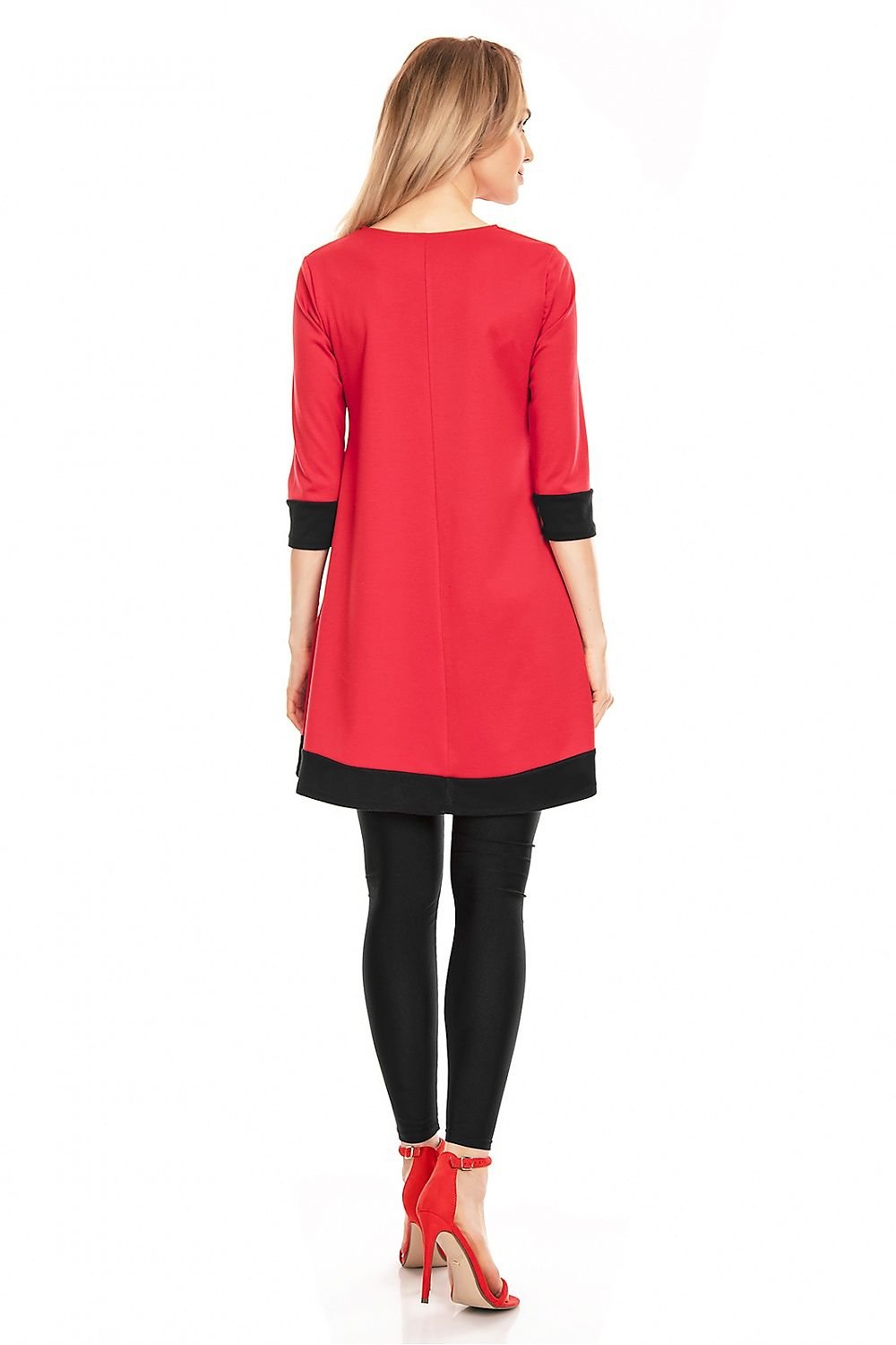 Flowing Grace gravidkjole fra PeeKaBoo til dame fra MS StyleHaven, laget av polyester; Elastan; Viskose, farge Grønn, størrelse L/XL, med 3-4; long ermer, perfekt til casual; dress