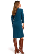 Dagkjole Stylove til dame fra MS StyleHaven, laget av Bomull, farge beige, størrelse XL, med long ermer, perfekt til dress