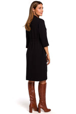 Dagkjole Stylove til dame fra MS StyleHaven, laget av polyester, farge Grønn, størrelse L, med lang ermer, perfekt til dress
