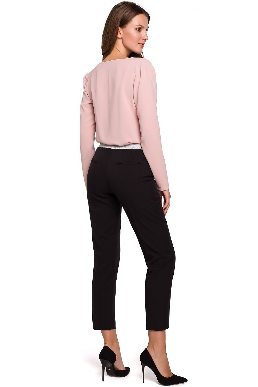 Damebukser / Makover til dame fra MS StyleHaven, laget av polyester; Elastan, farge Marineblå, størrelse L, med sleeveless ermer