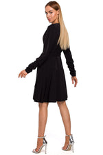 Feminin Dagkjole Moe til dame fra MS StyleHaven, laget av polyester, farge Rosa, størrelse L, med long ermer, perfekt til casual; dress