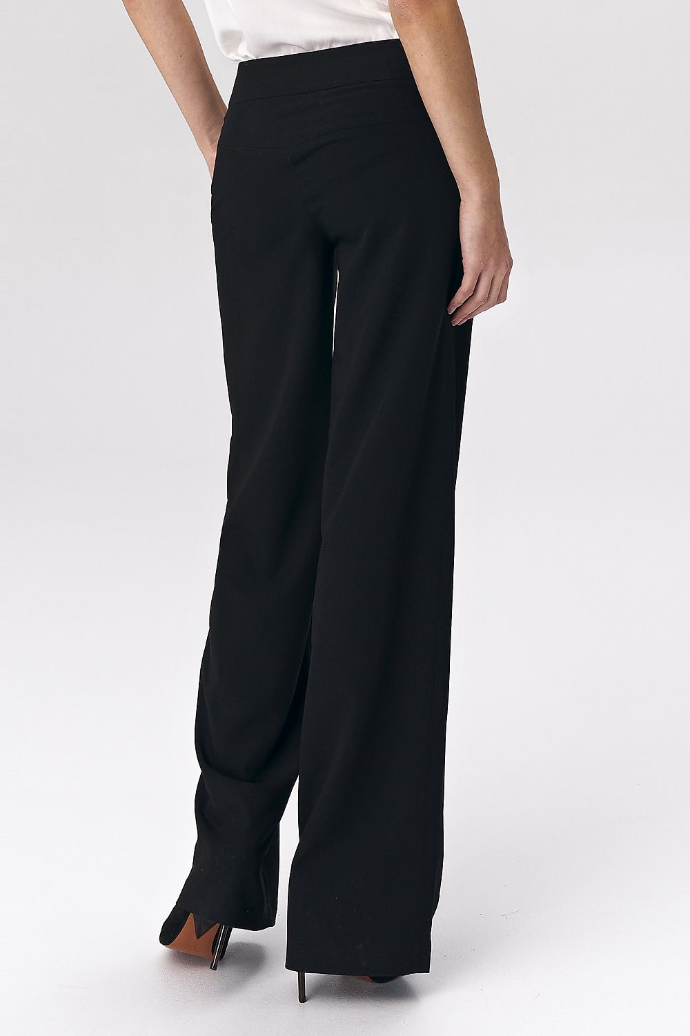 Damebukser Nife til dame fra MS StyleHaven, laget av polyester; Viskose, farge Svart, størrelse 36, med long ermer, perfekt til casual; dress