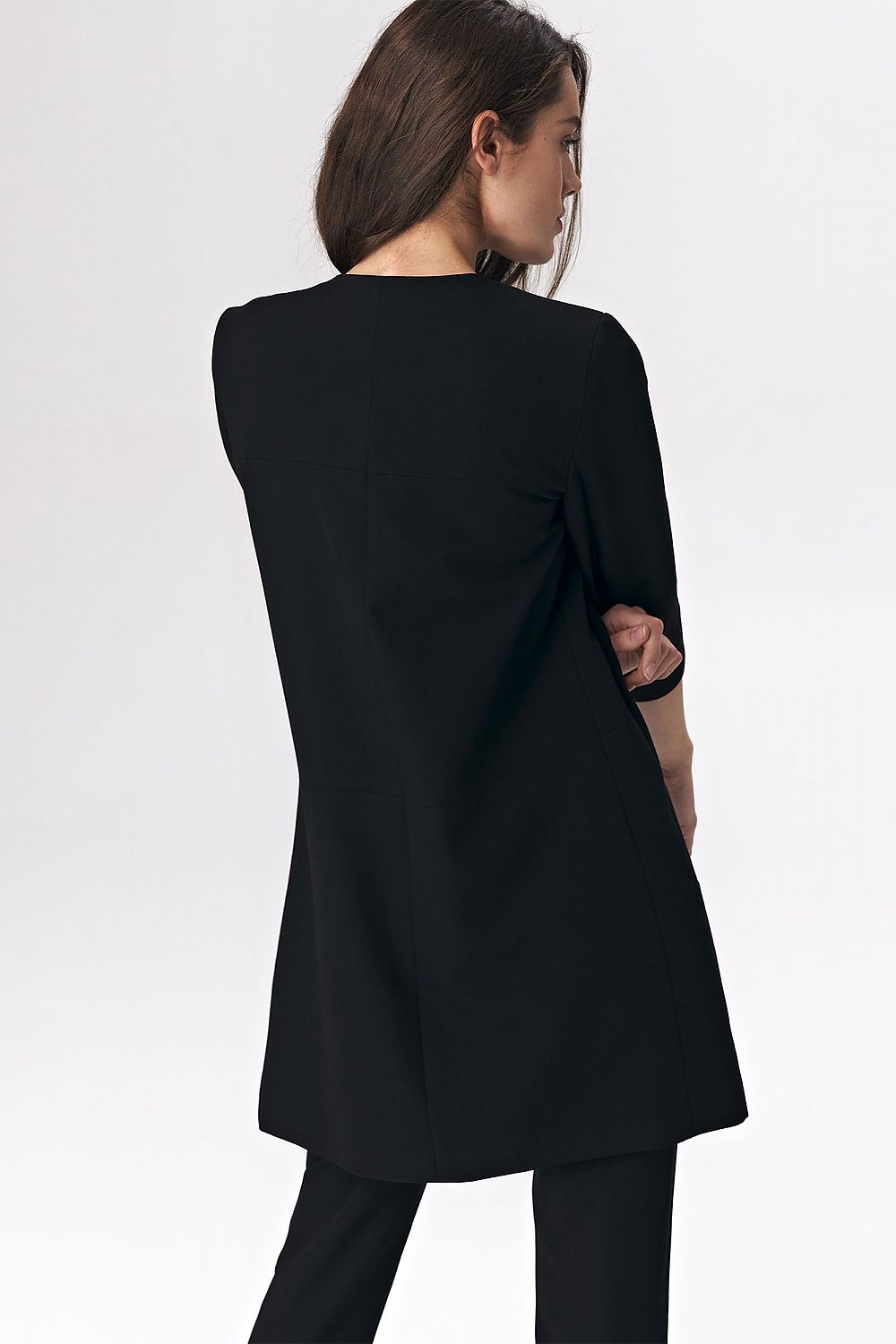 Jakke Nife til dame fra MS StyleHaven, laget av Viskose; polyester, farge Svart, størrelse 38, med long ermer
