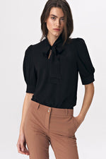 Bluse Nife til dame fra MS StyleHaven, laget av polyester, farge Rosa, størrelse 34, med 45720 ermer, perfekt til casual; dress