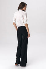 Bluse Nife til dame fra MS StyleHaven, laget av polyester, farge Svart, størrelse 34, med 45720 ermer, perfekt til casual; dress