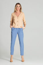 Naya – Klassisk hvit 3/4-ermet skjorte fra Roco Fashion til dame fra MS StyleHaven, laget av polyester, farge beige, størrelse s, med long ermer, perfekt til casual; dress