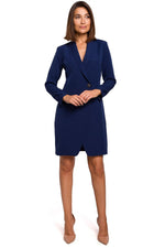 Dagkjole Stylove til dame fra MS StyleHaven, laget av polyester, farge beige, størrelse L, med long ermer, perfekt til dress