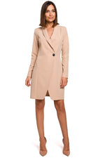 Dagkjole Stylove til dame fra MS StyleHaven, laget av polyester, farge Marineblå, størrelse M, med long ermer, perfekt til dress