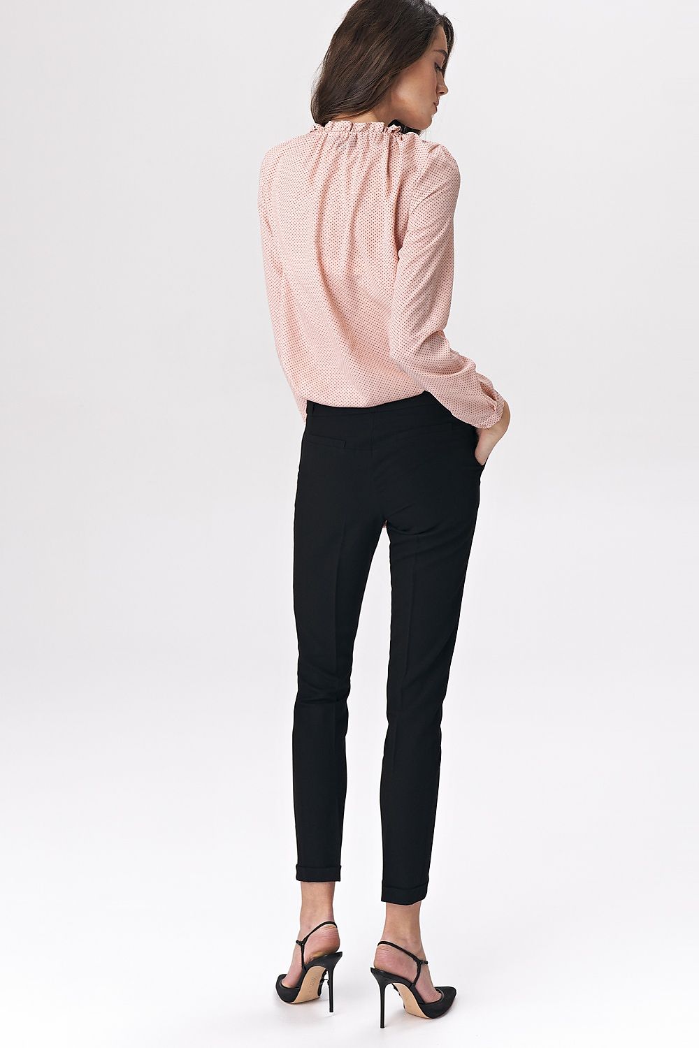 Damebukser Nife til dame fra MS StyleHaven, laget av polyester; Viskose, farge Svart, størrelse 36, med long ermer, perfekt til casual; dress