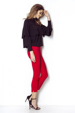 Bluse IVON til dame fra MS StyleHaven; laget av Viskose; farge MarineblÃƒÂ¥; stÃƒÂ¸rrelse 36; med long ermer; perfekt til dress