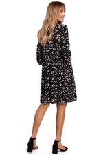 Pustende Dagkjole - Moe til dame fra MS StyleHaven, laget av Viskose, farge Svart, størrelse M, med 45720 ermer, perfekt til casual; dress