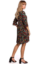 Pustende Dagkjole - Moe til dame fra MS StyleHaven, laget av Viskose, farge Grønn, størrelse s, med 45720 ermer, perfekt til casual; dress