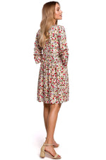 Pustende Dagkjole - Moe til dame fra MS StyleHaven, laget av Viskose, farge Grønn, størrelse L, med 45720 ermer, perfekt til casual; dress