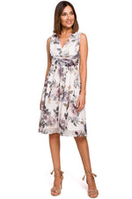 Dagkjole Stylove til dame fra MS StyleHaven, laget av polyester, farge Svart, størrelse M, med sleeveless ermer, perfekt til dress