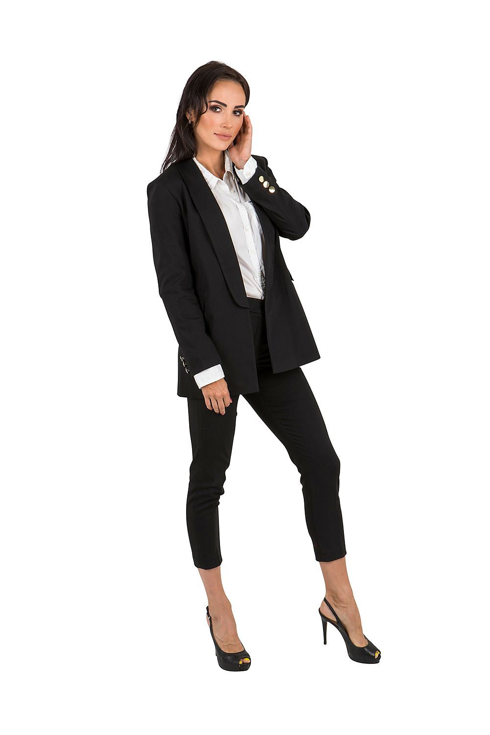 Jakke Cabba til dame fra MS StyleHaven; laget av Bomull; Polyamid; farge Rosa; stÃ¸rrelse 44; med long ermer; perfekt til dress