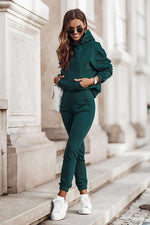 Klassisk treningsdress sett IVON til dame fra MS StyleHaven, laget av Bomull; Elastan, farge Svart, størrelse XL/XXL, med sleeveless ermer, perfekt til casual; dress