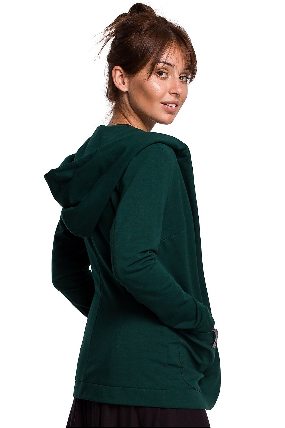 BeWear hettejakke i bomull til dame fra MS StyleHaven, laget av Bomull, farge Grønn, størrelse L, med long ermer, perfekt til dress
