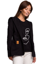 BeWear hettejakke i bomull til dame fra MS StyleHaven, laget av Bomull, farge Grønn, størrelse XL, med long ermer, perfekt til dress