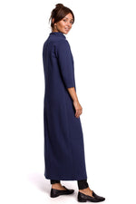 Tunika til dame- BeWear til dame fra MS StyleHaven, laget av Bomull; polyester, farge Blå, størrelse M, med long ermer, perfekt til dress