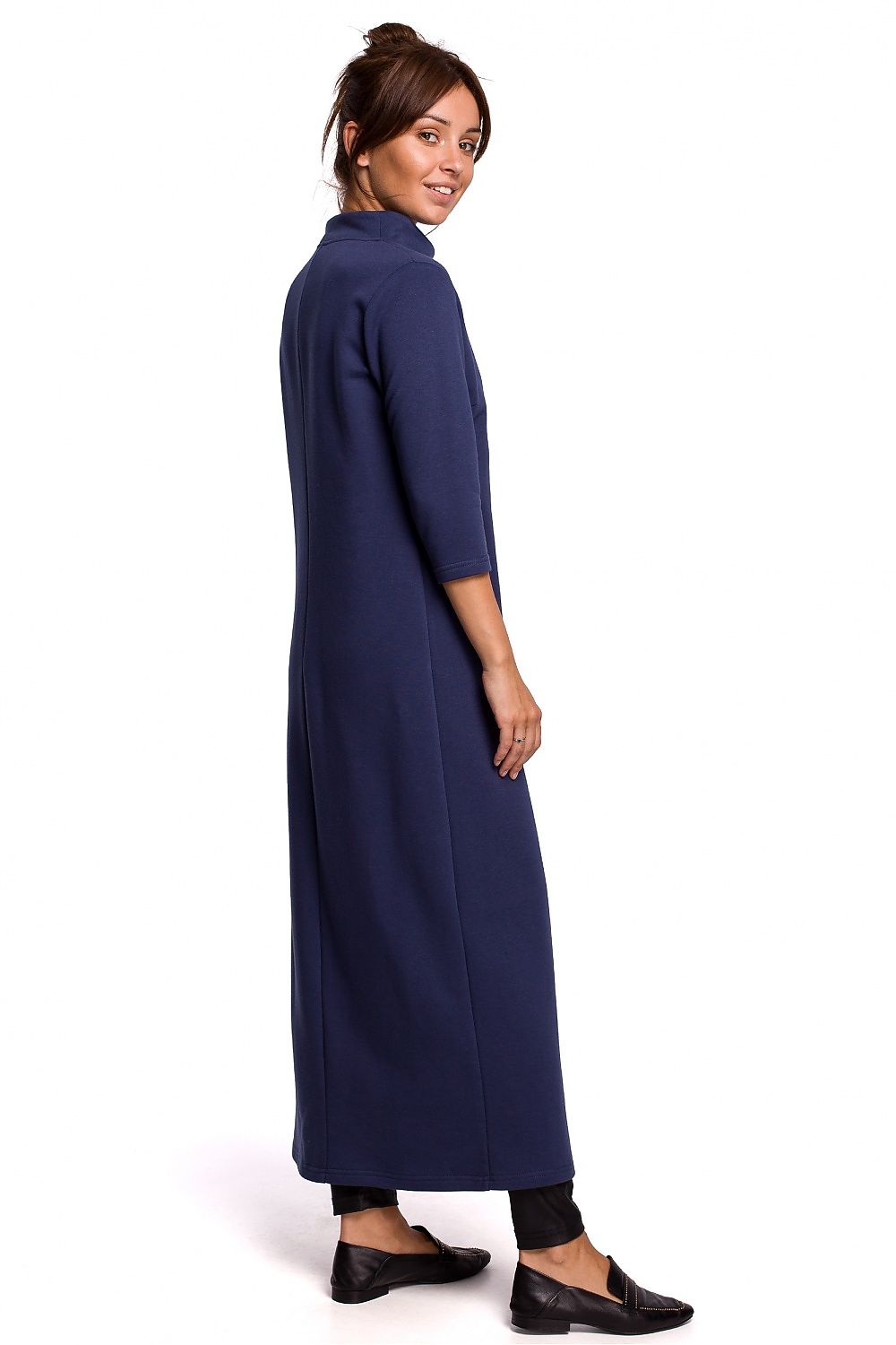 Tunika til dame- BeWear til dame fra MS StyleHaven, laget av Bomull; polyester, farge Blå, størrelse M, med long ermer, perfekt til dress