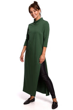 Tunika til dame- BeWear til dame fra MS StyleHaven, laget av Bomull; polyester, farge Blå, størrelse L, med long ermer, perfekt til dress