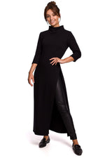 Tunika til dame- BeWear til dame fra MS StyleHaven, laget av Bomull; polyester, farge Blå, størrelse XXL, med long ermer, perfekt til dress