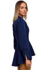 Bølgete kant Jakke - Moe til dame fra MS StyleHaven, laget av polyester, farge Rød, størrelse XL, med long ermer, perfekt til casual; dress