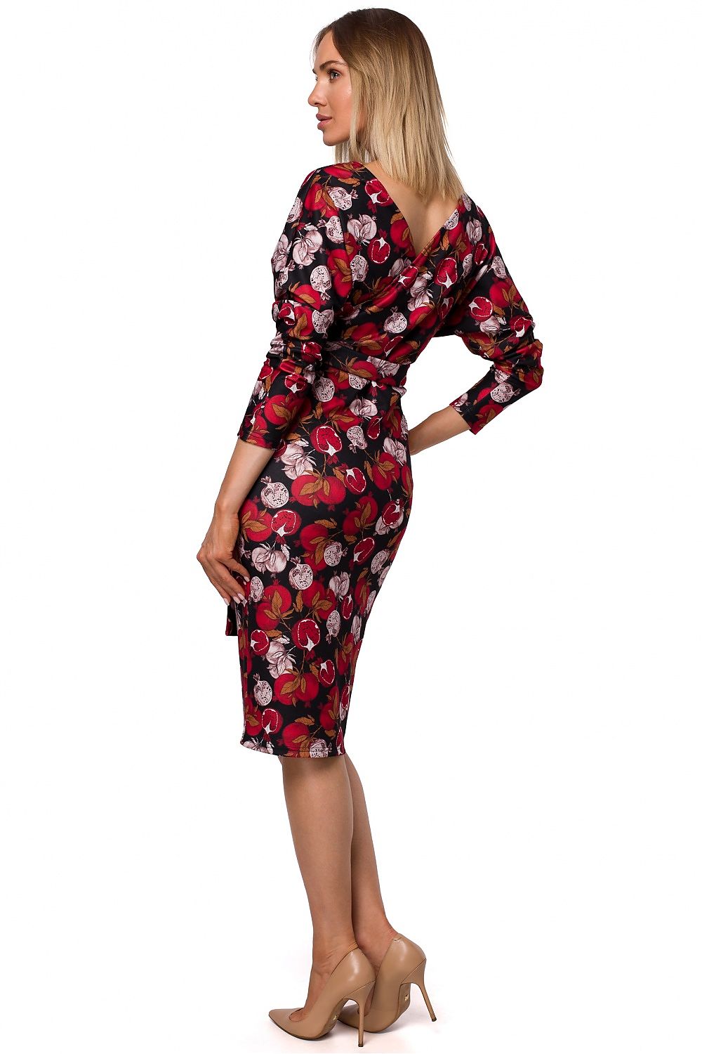 Dagkjole Moe til dame fra MS StyleHaven, laget av polyester, farge Flerfarget 2, størrelse s, med long ermer, perfekt til casual; dress