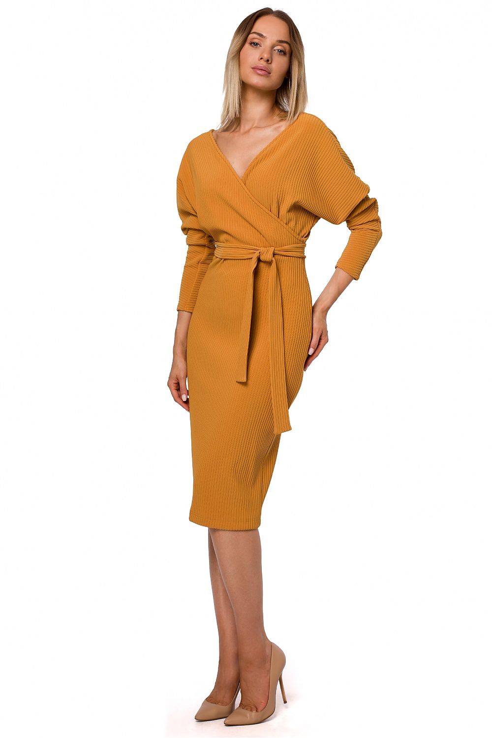 Dagkjole - Moe til dame fra MS StyleHaven, laget av polyester, farge Svart, størrelse L, med long ermer, perfekt til casual; dress