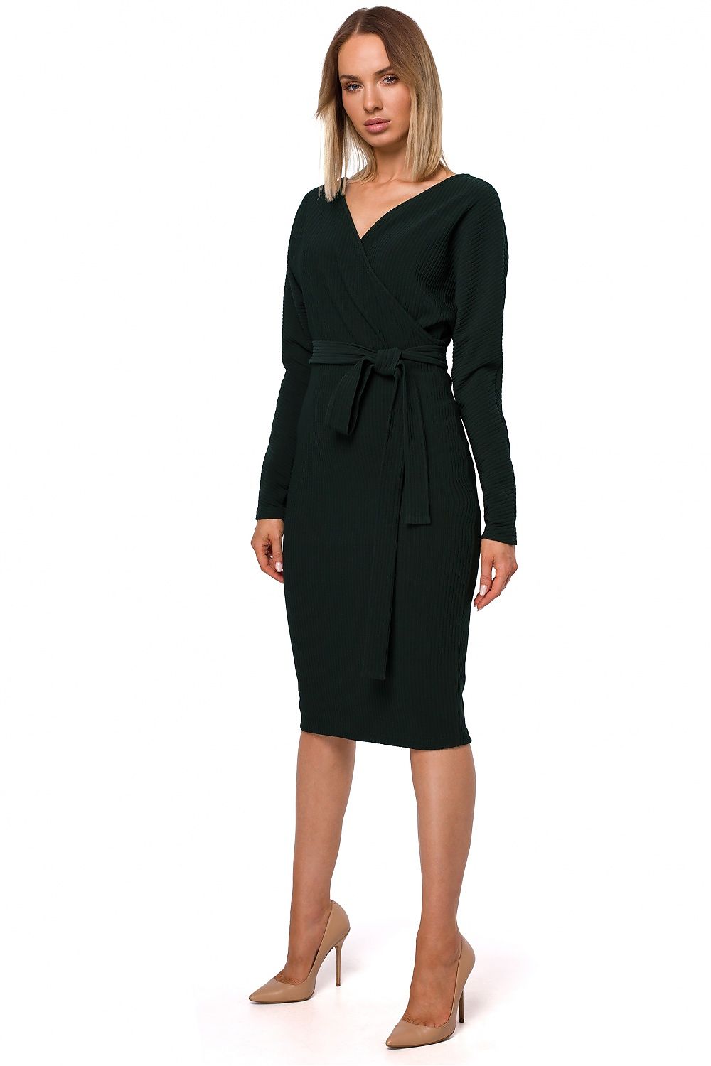Dagkjole - Moe til dame fra MS StyleHaven, laget av polyester, farge Svart, størrelse XXL, med long ermer, perfekt til casual; dress