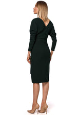 Dagkjole - Moe til dame fra MS StyleHaven, laget av polyester, farge Gul, størrelse s, med long ermer, perfekt til casual; dress