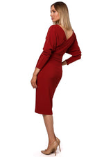 Dagkjole - Moe til dame fra MS StyleHaven, laget av polyester, farge Gul, størrelse L, med long ermer, perfekt til casual; dress