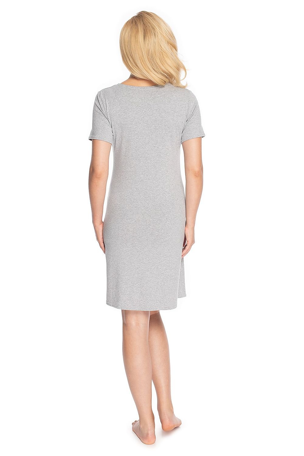 Baby Feet Nursing Nattkjole fra PeeKaBoo til dame fra MS StyleHaven, laget av Viskose; polyester, farge Grå, størrelse L/XL, med long ermer, perfekt til casual; dress