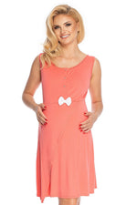 Elegant pleie-nattkjole fra PeeKaBoo til dame fra MS StyleHaven, laget av Elastan; Viskose, farge Rosa, størrelse S/M, med long ermer, perfekt til casual; dress