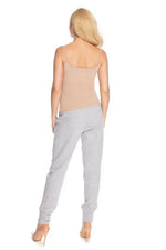 Serenity Fit Joggebukse for gravide fra PeeKaBoo til dame fra MS StyleHaven, laget av Bomull; Elastan; Viskose, farge Grå, størrelse L/XL, med cap; short ermer, perfekt til casual; dress