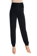 Relaxed Comfort Joggebukse for gravide fra PeeKaBoo til dame fra MS StyleHaven, laget av Elastan; Viskose, farge Svart, størrelse L/XL, med cap; short ermer, perfekt til casual; dress