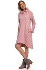 Dagkjole Moe til dame fra MS StyleHaven, laget av polyester, farge Grønn, størrelse L, med long ermer, perfekt til casual; dress